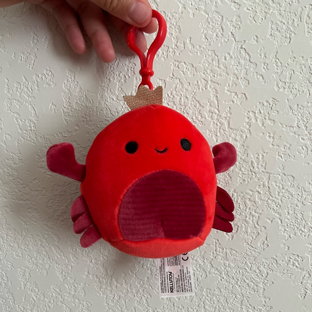 New Georgios the King Crab Squishmallows Clip - Picture 1 of 4